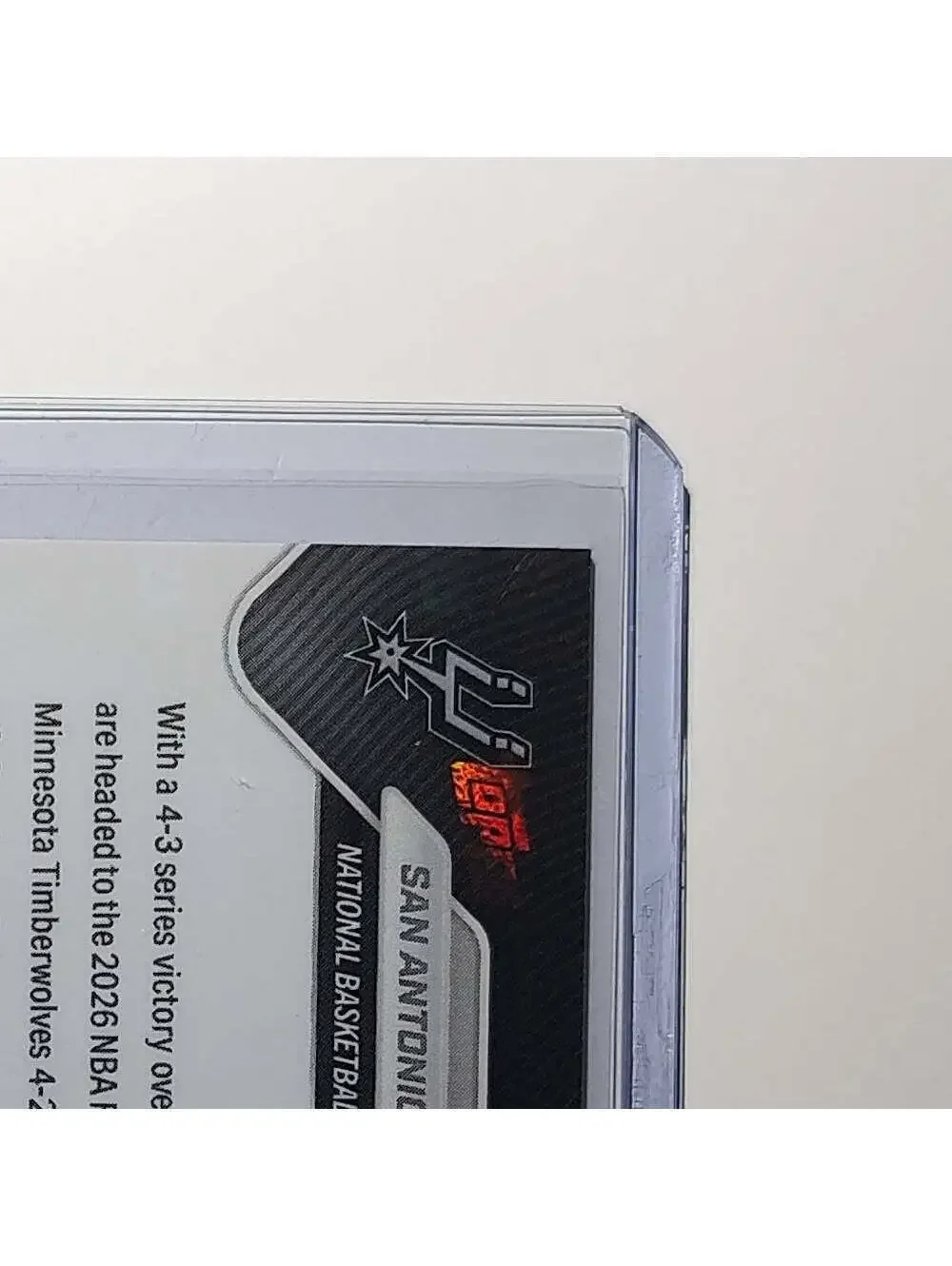 San Antonio Spurs 2025-26 Topps Now #WCSA Western Conference Champions Card